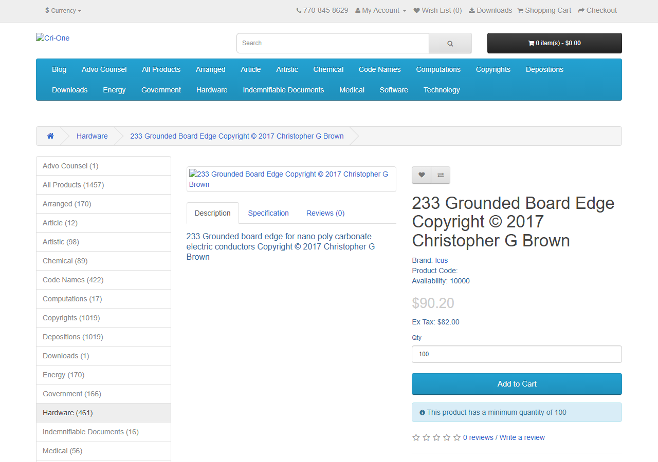 2017-02-24 — cri-one.com/index.php?route=product/product&path=12&product_id=236