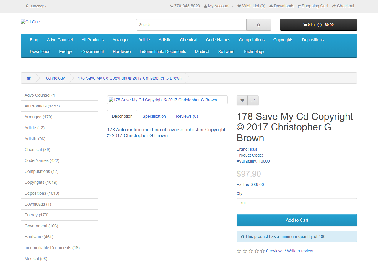 2017-02-25 — cri-one.com/index.php?route=product/product&path=13&product_id=181