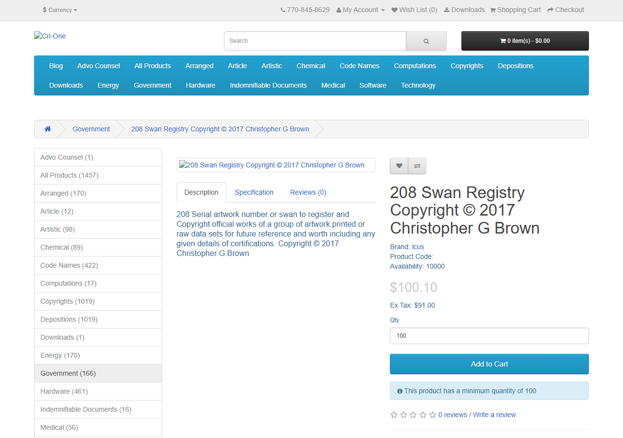 2017-02-25 — cri-one.com/index.php?route=product/product&path=14&product_id=211
