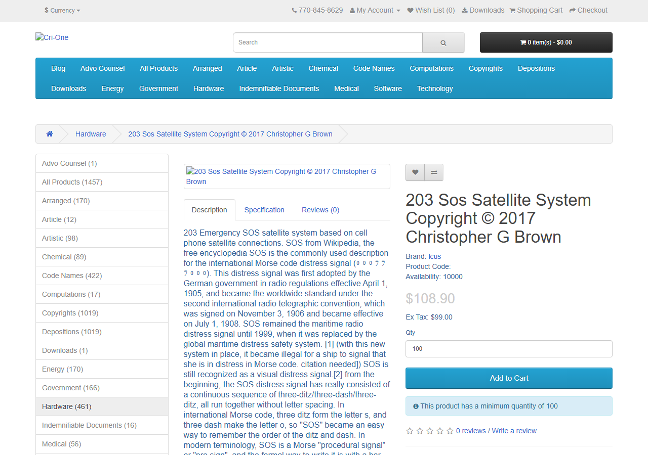 2017-02-25 — cri-one.com/index.php?route=product/product&path=12&product_id=206
