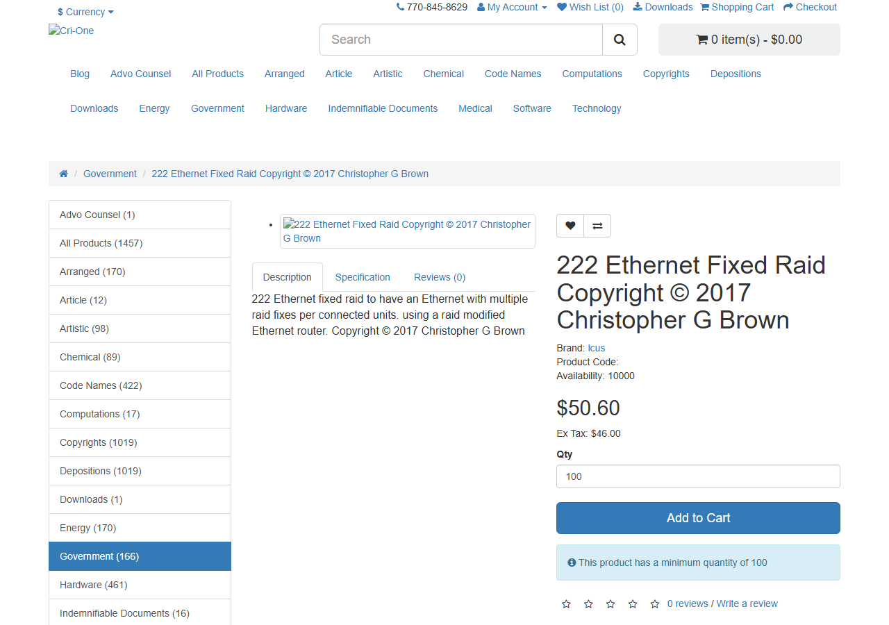2017-02-25 — cri-one.com/index.php?route=product/product&path=14&product_id=225