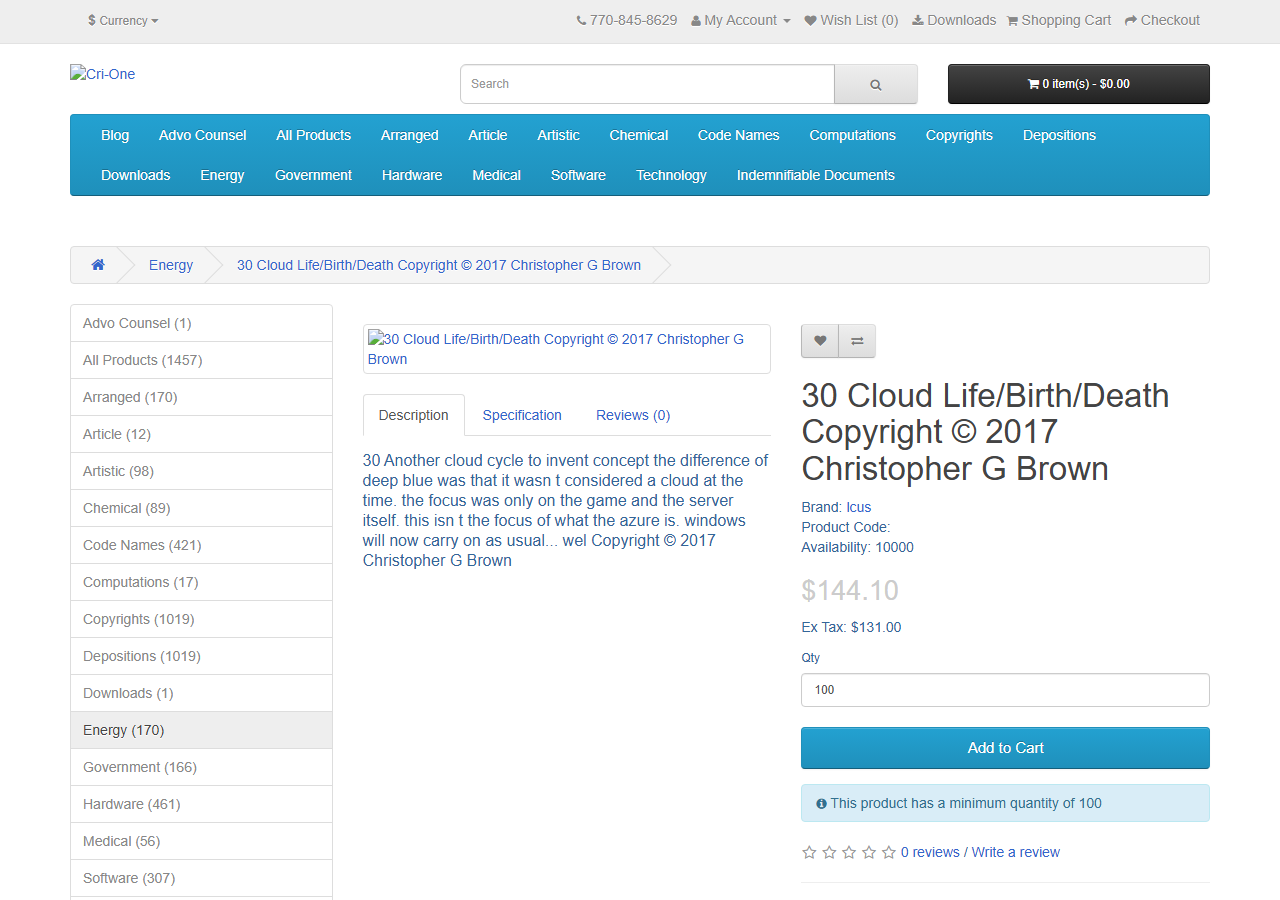 2017-02-26 — cri-one.com/index.php?route=product/product&path=11&product_id=33