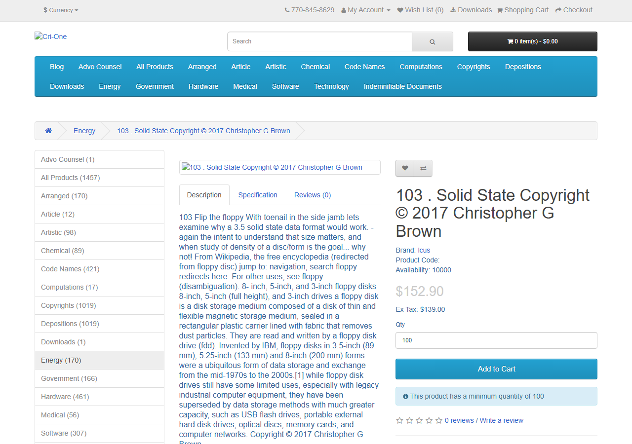 2017-02-26 — cri-one.com/index.php?route=product/product&path=11&product_id=106