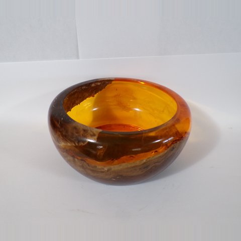 Turned resin and wood bowl 9 by Christopher Gabriel Brown