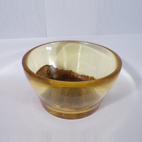 Turned resin and wood bowl 17 by Christopher Gabriel Brown