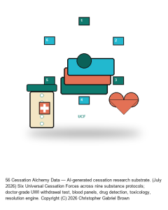 Cessation Alchemy Data -- the Alchemical Architecture for Cessation (UCF family, 6 forces x 9 protocols)
