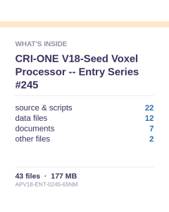 CRI-ONE V18-Seed Voxel Processor -- Entry Series #245