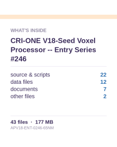 CRI-ONE V18-Seed Voxel Processor -- Entry Series #246