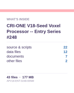 CRI-ONE V18-Seed Voxel Processor -- Entry Series #248