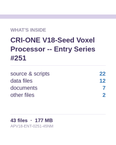 CRI-ONE V18-Seed Voxel Processor -- Entry Series #251
