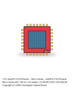 AutoPhi V19-Pinnacle -- Micro Series #21