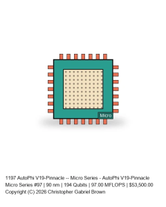 AutoPhi V19-Pinnacle -- Micro Series #97