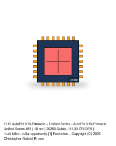AutoPhi V19-Pinnacle -- Unified Series #81