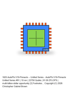 AutoPhi V19-Pinnacle -- Unified Series #91