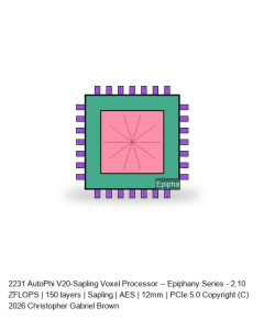 AutoPhi V20-Sapling Voxel Processor -- Epiphany Series #201