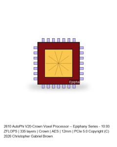 AutoPhi V20-Crown Voxel Processor -- Epiphany Series #580