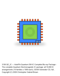 QE_IC — AutoPhi Quantum EM-IC Complete Blu-ray Package (All 10,000 Arrangements + GDSII + 
