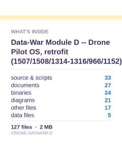 Data-War Module D -- Drone Pilot OS, retrofit (1507/1508/1314-1316/966/1152)