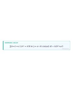 Harmonic Decay formula