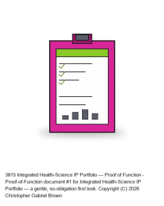 Integrated Health-Science IP Portfolio — Proof of Function #1