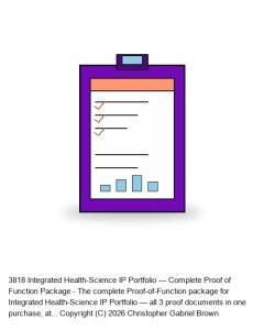 Integrated Health-Science IP Portfolio — Complete Proof of Function Package (3 docs)