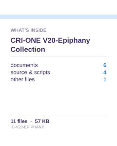 CRI-ONE V20-Epiphany Collection