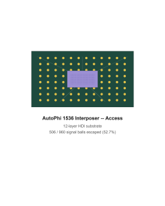 AutoPhi 1536 Escape Interposer - Access (12-layer, 506/960)