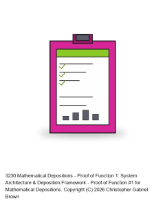 Mathematical Depositions - Proof of Function 1: System Architecture & Deposition Framework