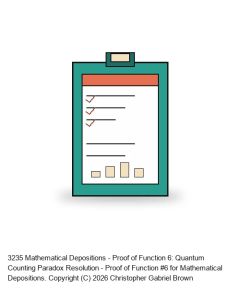 Mathematical Depositions - Proof of Function 6: Quantum Counting Paradox Resolution