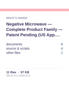 Negative Microwave — Schematic Block Diagram (FIG. 1 of U.S. App. 19/707,287)