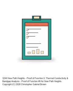 New Path Heights - Proof of Function 5: Thermal Conductivity & Bandgap Analysis