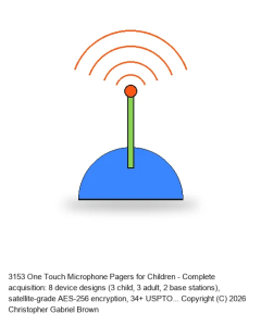 One Touch Microphone Pagers for Children and Adults
