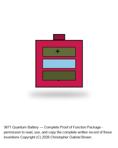 Quantum Battery — Complete Proof of Function Package (10 docs)
