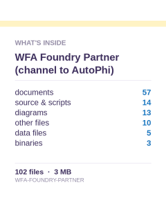 WFA Foundry Partner (channel to CRI-ONE)