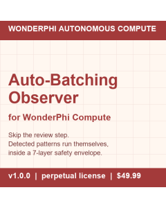 WonderPhi Autonomous Compute — Auto-Batching Observer