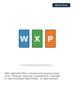 WonderPhi Office Industrial -- Commercial License