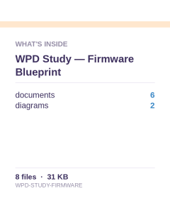 WPD Study — Firmware Blueprint