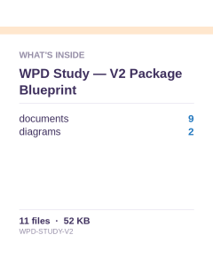 WPD Study — V2 Package Blueprint