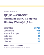 QE_IC — CRI-ONE Quantum EM-IC Complete Blu-ray Package (All 10,000 Arrangements + GDSII + Docs)
