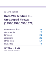Data-War Module E -- Un-Looped Firewall (1299/1297/1058/1379)