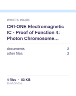 AutoPhi Electromagnetic IC - Proof of Function 4: Photon Chromosome Instruction Encoding