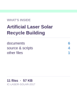 Artificial Laser Solar Recycle Building