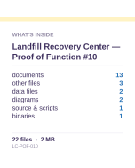 Landfill Recovery Center — Proof of Function #10