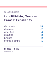 Landfill Mining Truck — Proof of Function #7