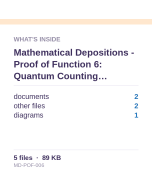 Mathematical Depositions - Proof of Function 6: Quantum Counting Paradox Resolution
