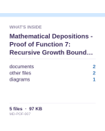 Mathematical Depositions - Proof of Function 7: Recursive Growth Bound Analysis