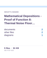 Mathematical Depositions - Proof of Function 8: Thermal Noise Floor Derivation