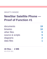 NewStar Satellite Phone — Proof of Function #1