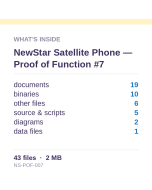 NewStar Satellite Phone — Proof of Function #7