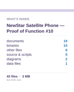 NewStar Satellite Phone — Proof of Function #10